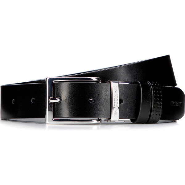 Wittchen Pánsky obojstranný kožený opasok v elegantnom štýle,skl. 66678346