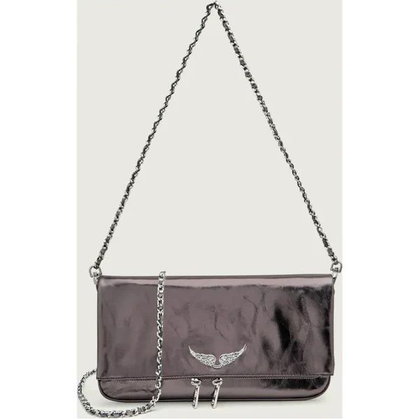 Zadig&Voltaire Kožená listová kabelka ROCK VINTAGE 66249402