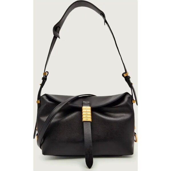 Pinko Kožená kabelka na rameno SADDLE MINI 66249407