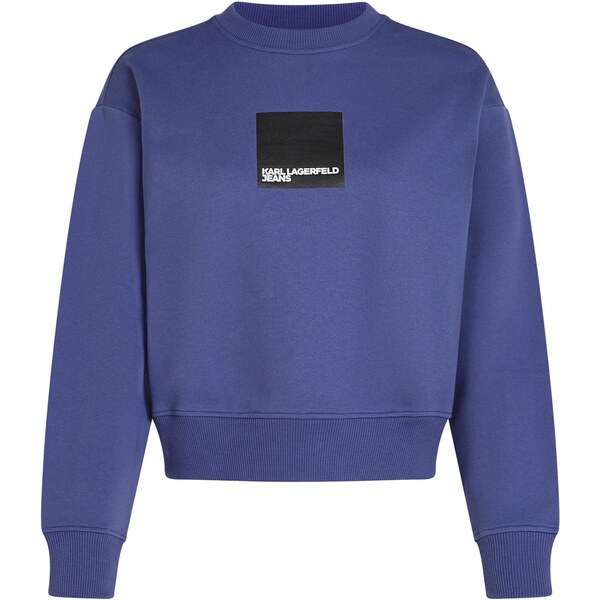 KARL LAGERFELD JEANS Mikina enciánová / čierna / biela 66257364