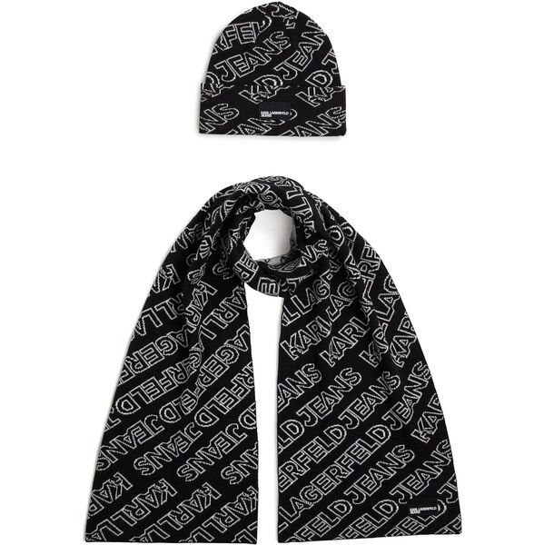 KARL LAGERFELD JEANS Čiapky čierna / biela 66257401