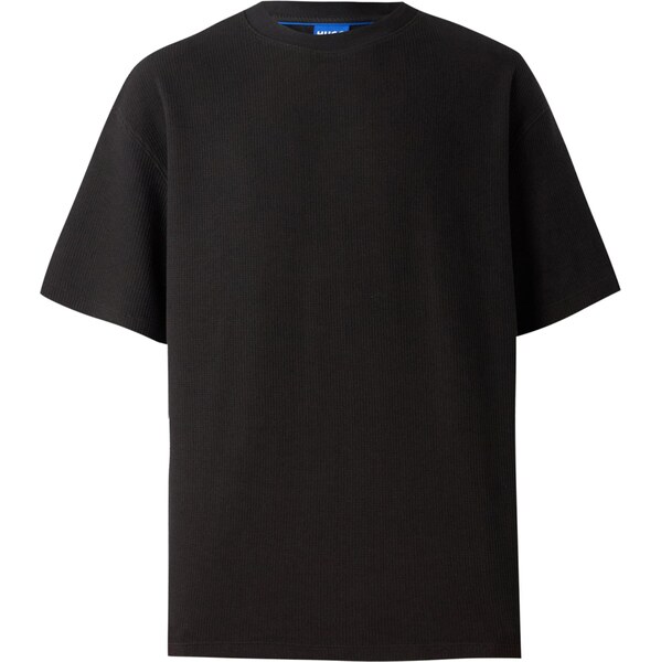 HUGO Tričko Nuwaffle čierna 66257391