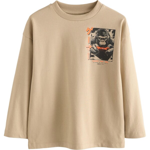 Next Tričko kamenná / oranžová / čierna 66257467