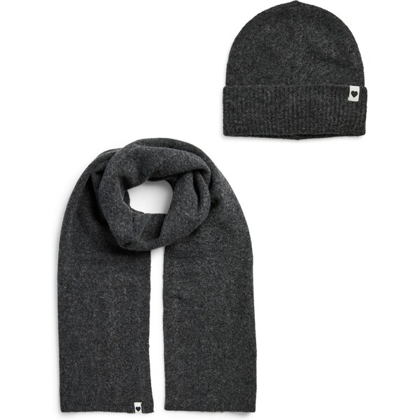 PIECES Čiapky PCRILLU tmavosivá 66257480