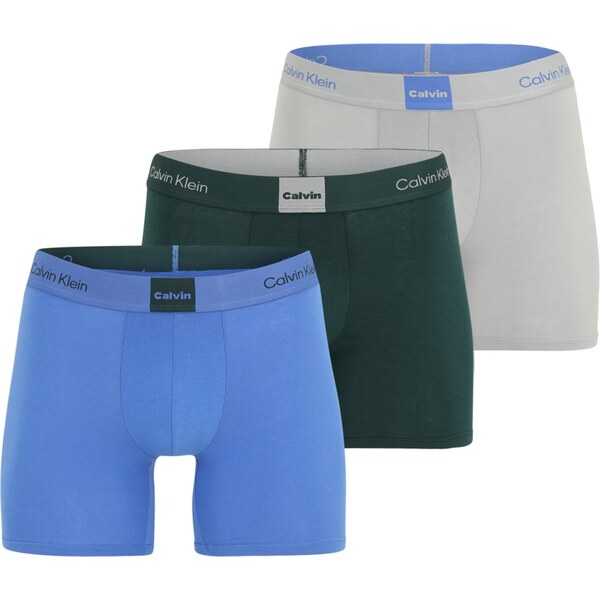 Calvin Klein Boxerky azúrová / sivá / smaragdová 66257522