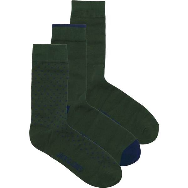 JACK & JONES Ponožky námornícka modrá / jedľová 66257560