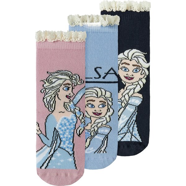 NAME IT Ponožky NMFOSA FROZEN námornícka modrá / svetlomodrá / 66257649