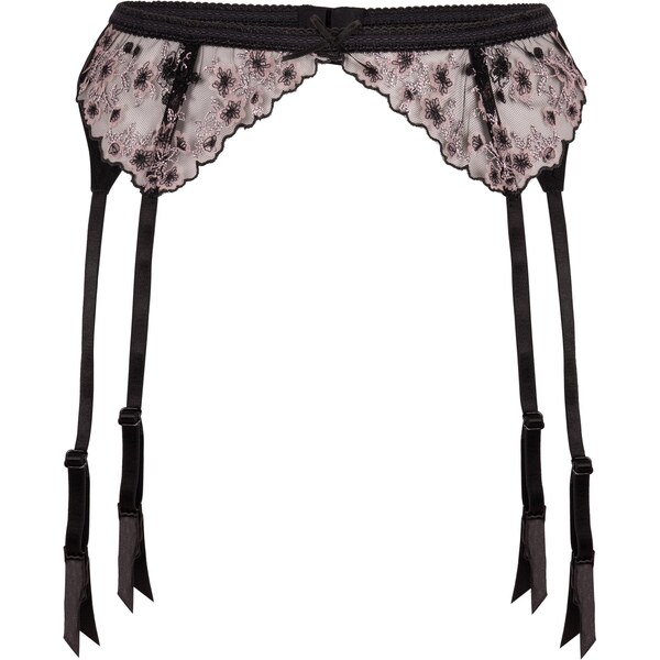 Hunkemöller Podväzky Chloe orgovánová / čierna 66257814