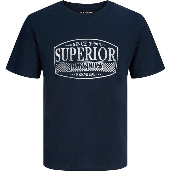 Jack & Jones Premium Tričko JPRBLUNOAH námornícka modrá / biela 66257849