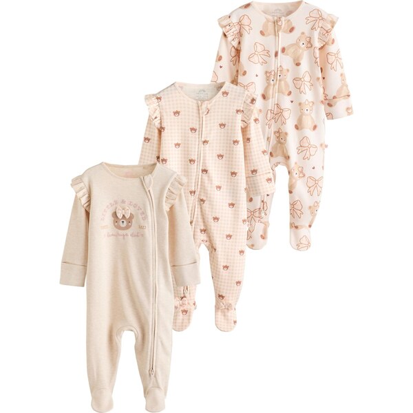 Next Pyžamo béžová / nebielená / hnedá / pastelovo ružová 66257953