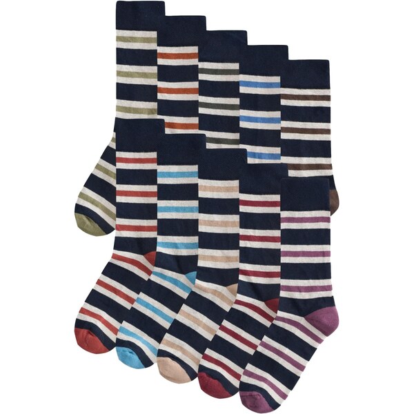 Next Ponožky farba ťavej srsti / námornícka modrá / olivová / biela 66257970