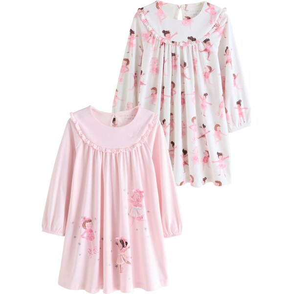 Next Nočná košieľka telová / hnedá / ružová / biela 66257999