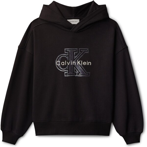 Calvin Klein Jeans Mikina sivá / čierna / biela 66258201