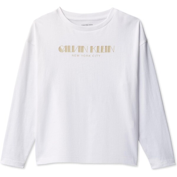 Calvin Klein Jeans Tričko zlatá / biela 66258210