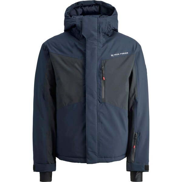 Jack & Jones Junior Zimná bunda JJAlpes námornícka modrá / čierna 66258219