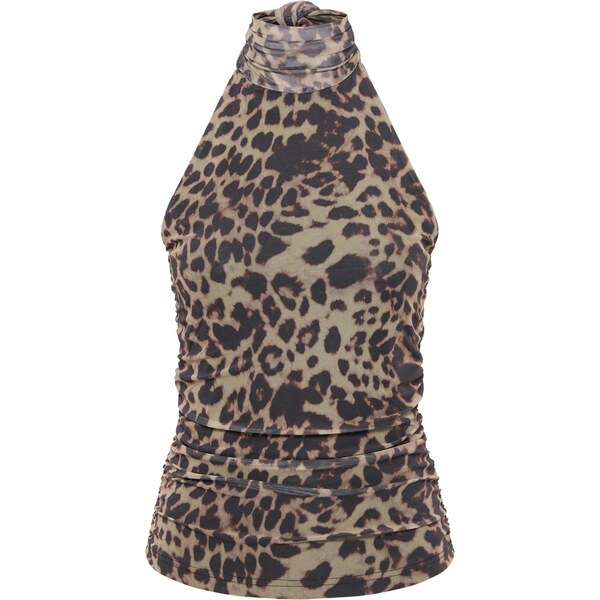 ICHI Top IHPARDA tmavobéžová / tmavohnedá / čierna 66258236