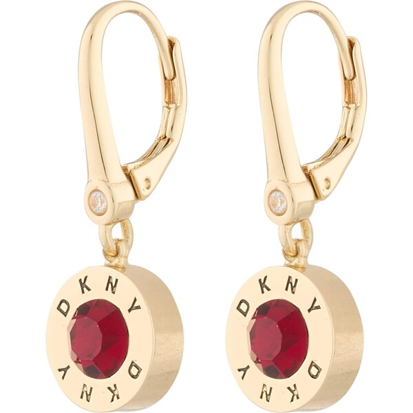 DKNY Náušnice zlatá / červená 66258246