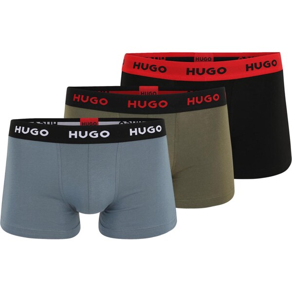 HUGO Boxerky GALAXY čadičová / olivová / červená / čierna 66258243