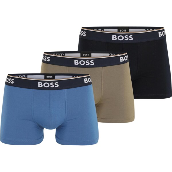 BOSS Boxerky tmavobéžová / zafírová / čierna 66258259