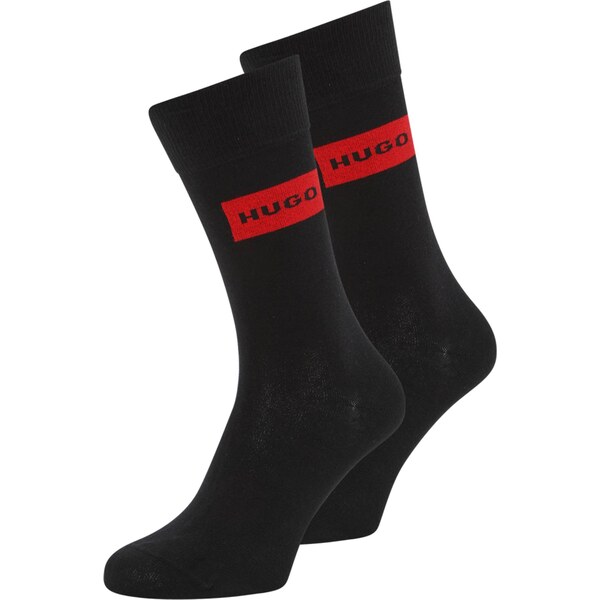 HUGO Ponožky červená / čierna 66258255