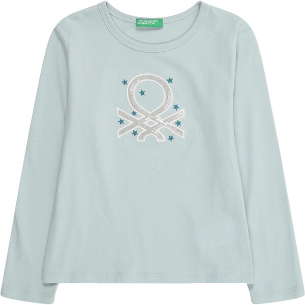 UNITED COLORS OF BENETTON Tričko petrolejová / pastelovo zelená 66258288