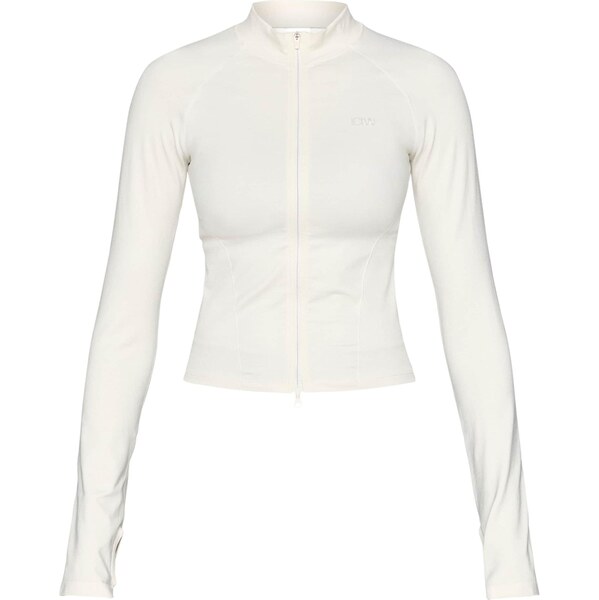 ICANIWILL Športová mikina so zipsom Sculpt šedobiela 66258371