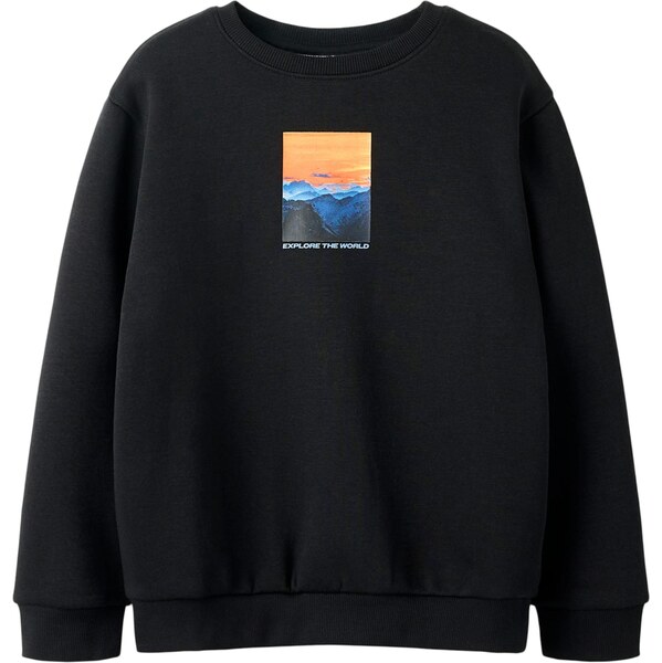 NAME IT Mikina NKMNewton modrá / oranžová / čierna 66258376