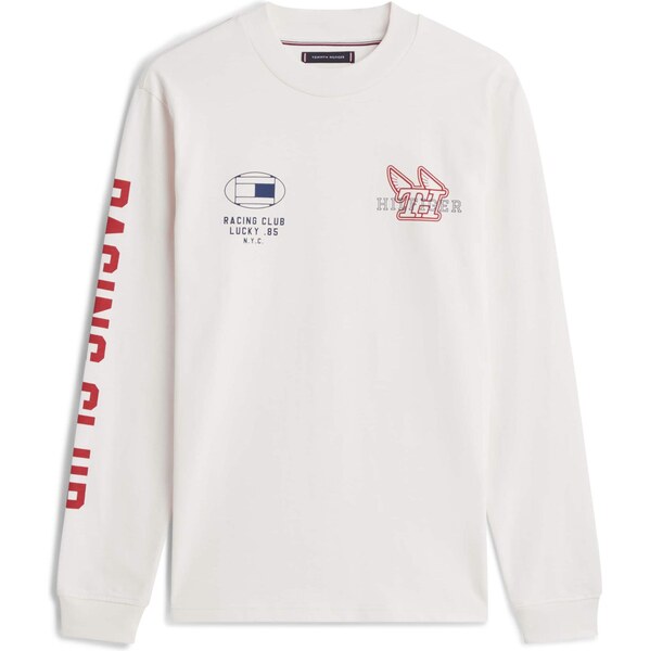 TOMMY HILFIGER Tričko MODERN ATHLEISURE námornícka modrá / červená / 66258418