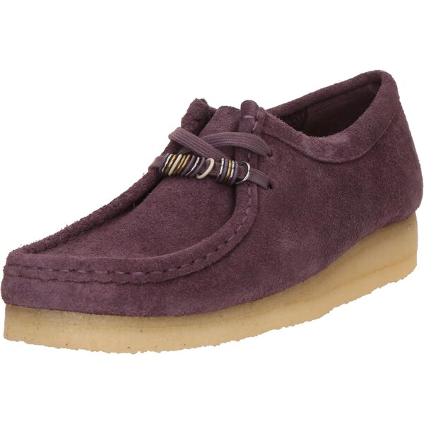 Clarks Originals Šnurovacie topánky Wallabee fialová 66258450