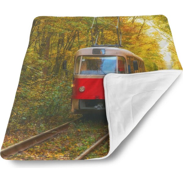 Sablio Deka pre bábätko Červená električka v lese 62633504