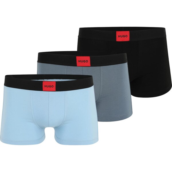 HUGO Boxerky dymovo modrá / svetlomodrá / červená / čierna 65268126