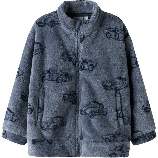 NAME IT Tepláková bunda NMMRICOLAJ námornícka modrá / tmavosivá 66263166