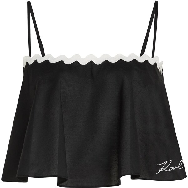 Karl Lagerfeld Top čierna / biela 66263253