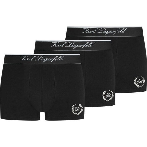 Karl Lagerfeld Boxerky čierna / biela 66263258