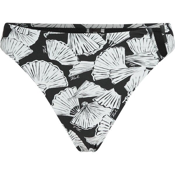 Karl Lagerfeld Bikinové nohavičky čierna / biela 66263282
