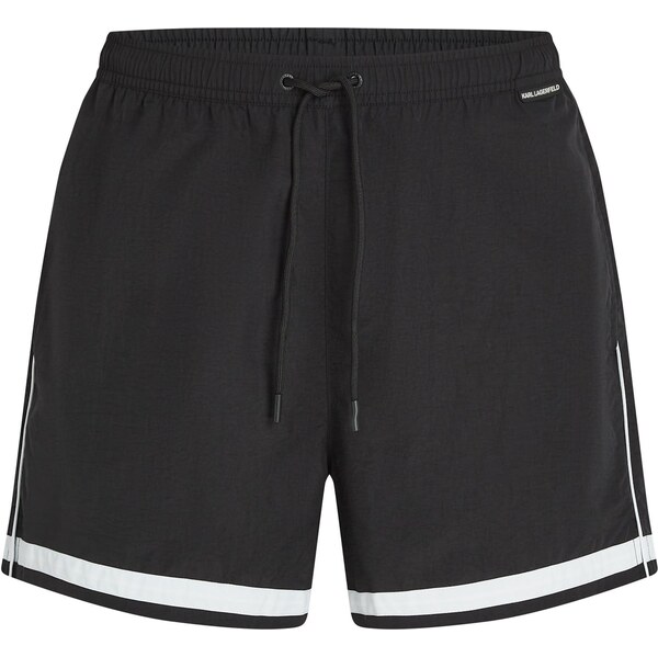 Karl Lagerfeld Plavecké šortky čierna / biela 66263314