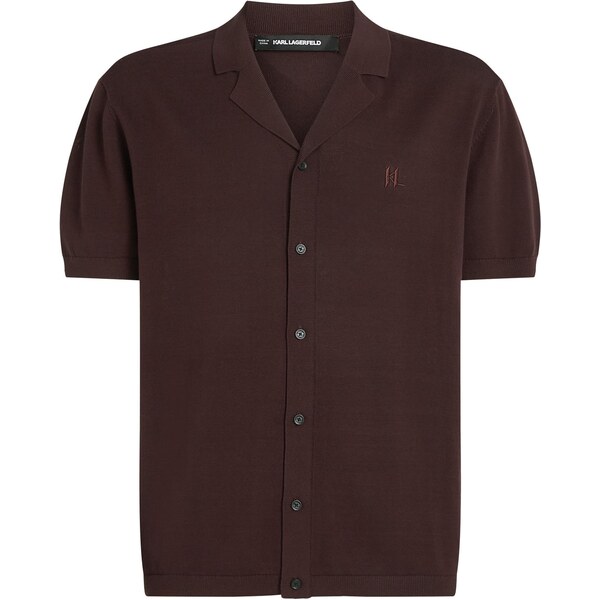 Karl Lagerfeld Košeľa tmavohnedá 66263302
