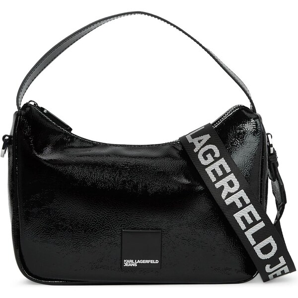 KARL LAGERFELD JEANS Kabelka striebornosivá / čierna 66263327