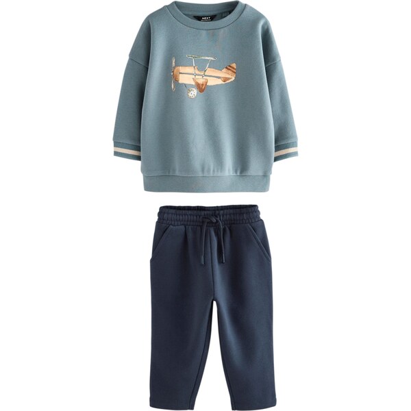 Next Set dymovo modrá / tmavomodrá / svetlohnedá / biela 66263386