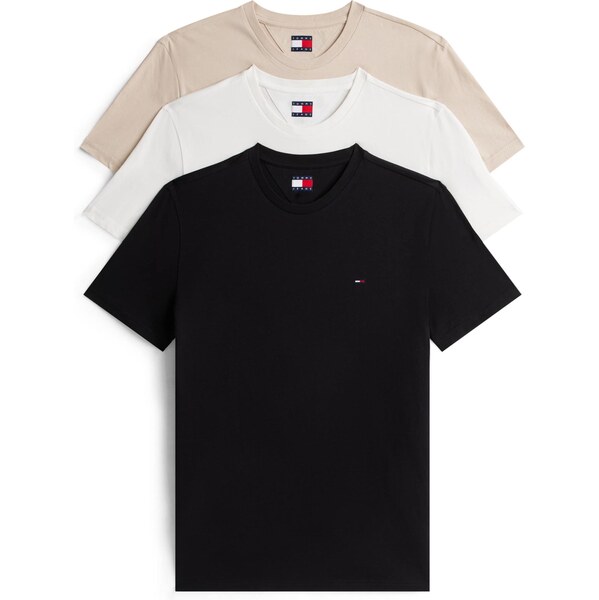 Tommy Jeans Tričko béžová / čierna / biela 66263607