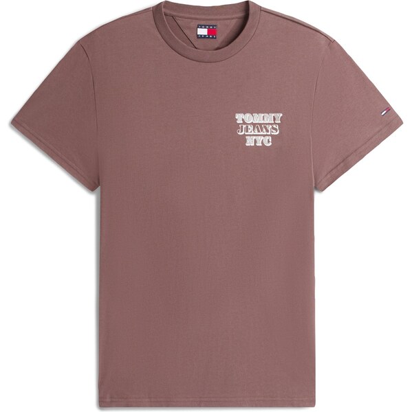 Tommy Jeans Tričko ENTRY BILLS hnedá / biela 66263696