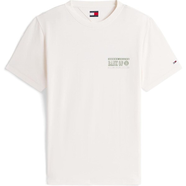 Tommy Jeans Tričko BILLS zelená / biela 66263710