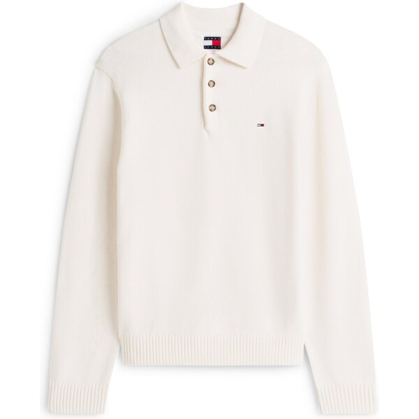 Tommy Jeans Sveter ESSENTIAL biela ako vlna 66263727