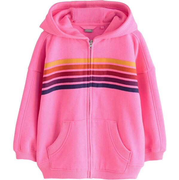 Next Tepláková bunda žltá / baklažánová / oranžová / ružová 66263788