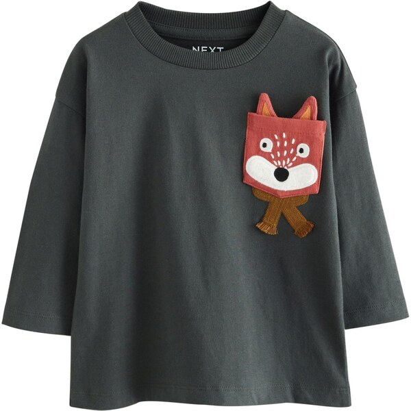 Next Tričko gaštanová / sépiová / tmavosivá / biela 66263776