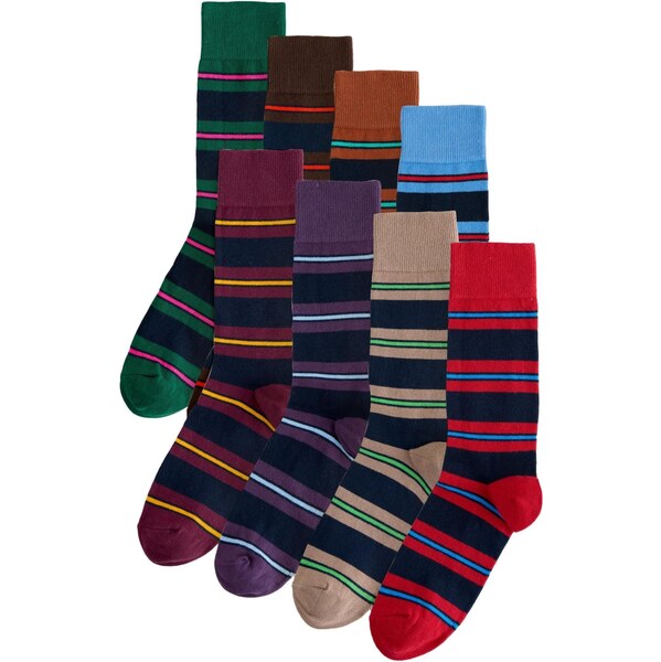 Next Ponožky tmavobéžová / modrá / hnedá / zelená / červená 66263786