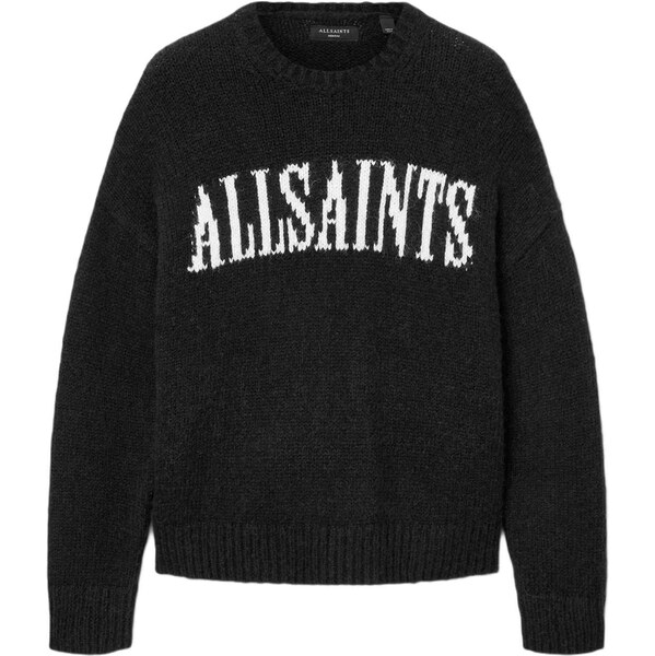 AllSaints Sveter STOKES čierna / biela 66263888