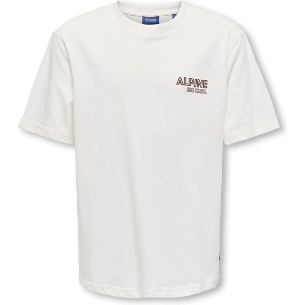 Only & Sons Junior Tričko OSJLARRY béžová / biela 66263897