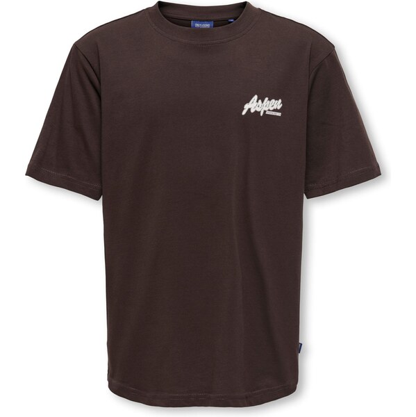 Only & Sons Junior Tričko OSJLARRY tmavohnedá / biela 66263898