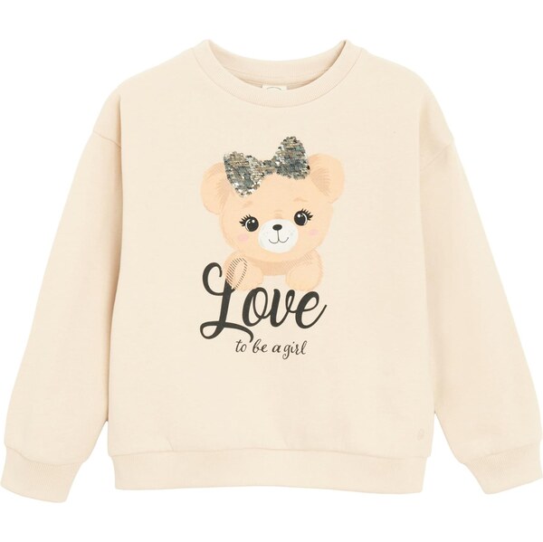 Cool Club Tepláková bunda béžová / čierna 66263915